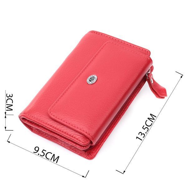 Кошелек с монетницей из натуральной кожи ST Leather 22739 Красный b22739 фото
