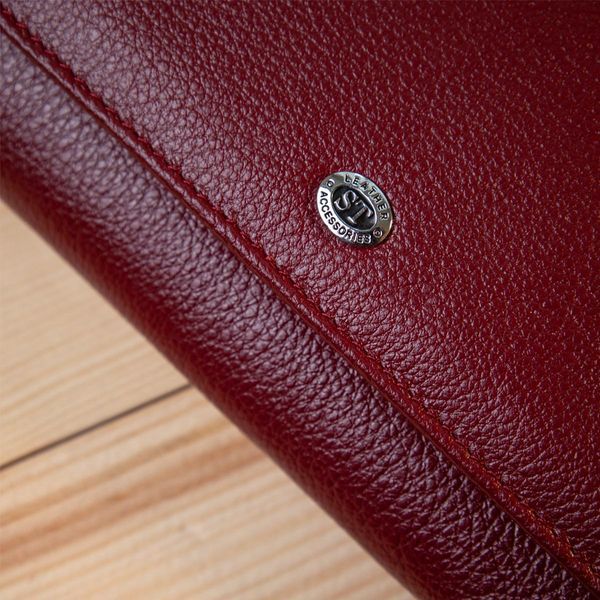 Сучасний гаманець для жінок ST Leather 19392 Темно-червоний b19392 фото