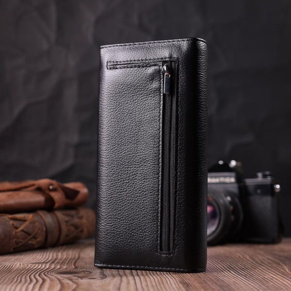 Удобный женский кошелек из натуральной кожи ST Leather 22523 Черный b22523 фото