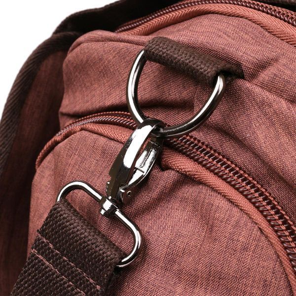 Дорожная сумка текстильная Vintage 20138 Коричневая 46х30х21 см b20138 фото