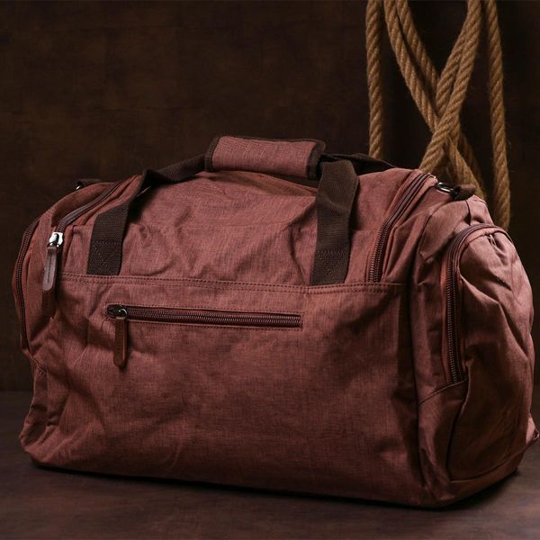 Дорожная сумка текстильная Vintage 20138 Коричневая 46х30х21 см b20138 фото