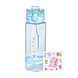 Пляшка для води Running 760 мл з трубочкою та наліпками блакитна HP-14-48LBL фото 1