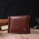 Удобный зажим для денег из натуральной гладкой кожи ST Leather 19427 Коричневый b19427 фото 7