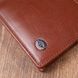 Удобный зажим для денег из натуральной гладкой кожи ST Leather 19427 Коричневый b19427 фото 9