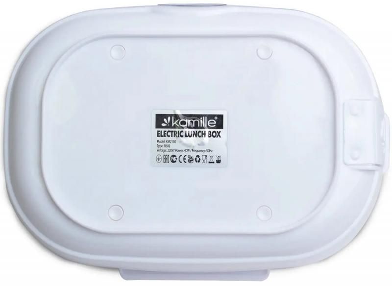Ланч-бокс Kamille Snack 450мл + 650мл с подогревом (220V), зеленый KM-2130G фото
