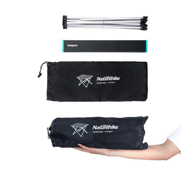 Розкладний туристичний стіл Naturehike NH19Z008-Z алюміній 68х46х40.5 см (Сірий) L7123251 фото