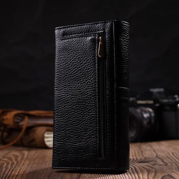 Женский кошелек с большим количеством отделений из натуральной кожи Tony Bellucci 21961 Черный b21961 фото