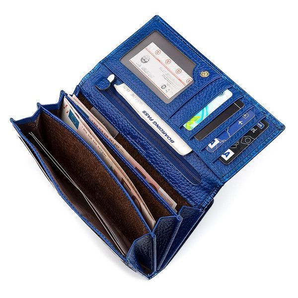 Кошелек женский ST Leather 18394 вместительный Синий b18394 фото