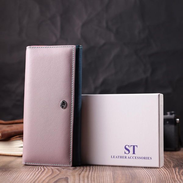 Женский практичный кошелек из натуральной кожи ST Leather 22521 Разноцветный b22521 фото