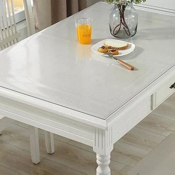 М'яке скло Прозора силіконова скатертина на стіл Soft Glass Захист для меблів 1.4х1.0 м (товщина 1.5 мм) L150005 фото