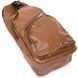 Сумка кросс боди с эмблемой из кожзама Vintage 20570 Рыжая b20570 фото 5