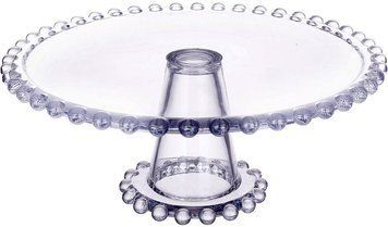 Блюдо тортівниця "Bauble Glass" &Oslash;21см скляне на ніжці BD-992-017 фото