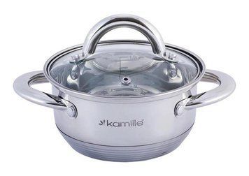 Кастрюля Kamille Millay 1.1 л из нержавеющей стали с 7-слойным индукционным дном KM-5770 фото