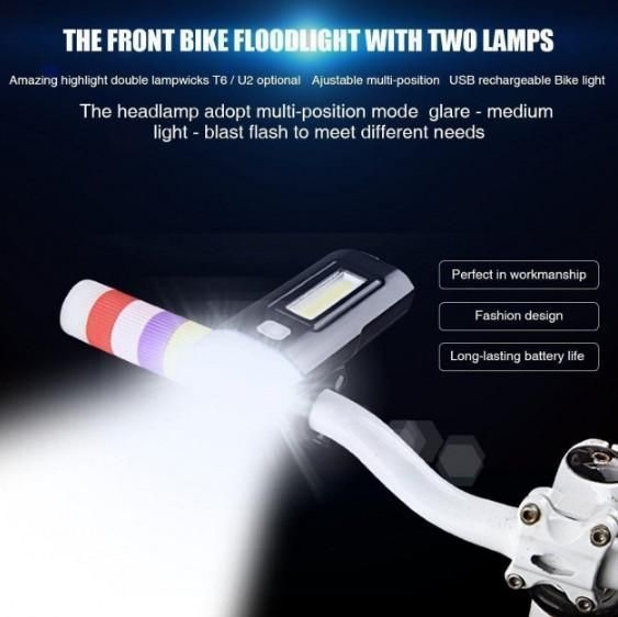 Велофара 3 в 1 PowerBank UltraFire Multifunctional Bicycle Light M48A L480045 фото