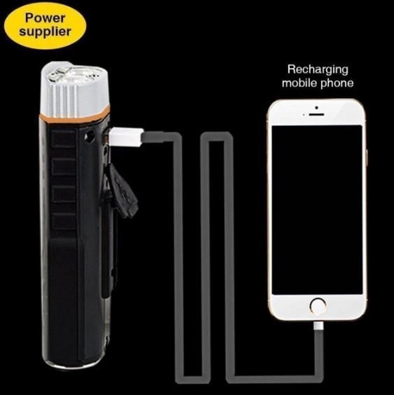 Велофара 3 в 1 PowerBank UltraFire Multifunctional Bicycle Light M48A L480045 фото