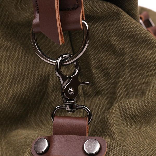 Дорожная сумка текстильная Vintage 20171 Зеленая 46х30х20 см b20171 фото