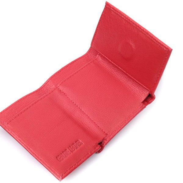 Маленький удобный кошелек с монетницей из натуральной кожи ST Leather 22741 Красный b22741 фото