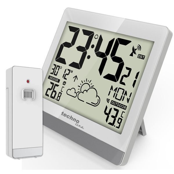 Часы настенные электронные Technoline WS8119 White DDAS301203 фото