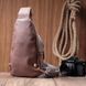 Женская сумка через плечо из экокожи с акцентом на текстильную лямку Vintage 22778 Коричневая b22778 фото 9