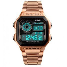 Чоловічий годинник Skmei 1335 Ripple Rose Gold L133590 фото