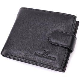 Горизонтальный бумажник среднего размера из натуральной кожи ST Leather 22454 Черный b22454 фото