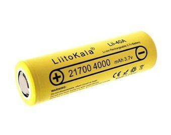 Акумулятор Liitokala 21700 Lii-40A 3.7 V 4000mAh в кейсі Оригінал L217009 фото