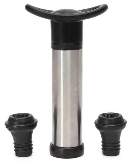 Помпа для вина Vacuum Wine Saver з 2 пробками, вакуумний насос для закупорювання пляшки EM-2991 фото