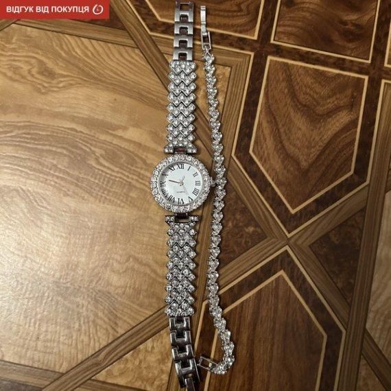 Жіночий наручний годинник CL Queen (Сріблястий) L703632 фото
