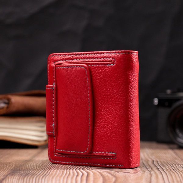 Кожаный яркий кошелек с монетницей для женщин ST Leather 19453 Красный b19453 фото