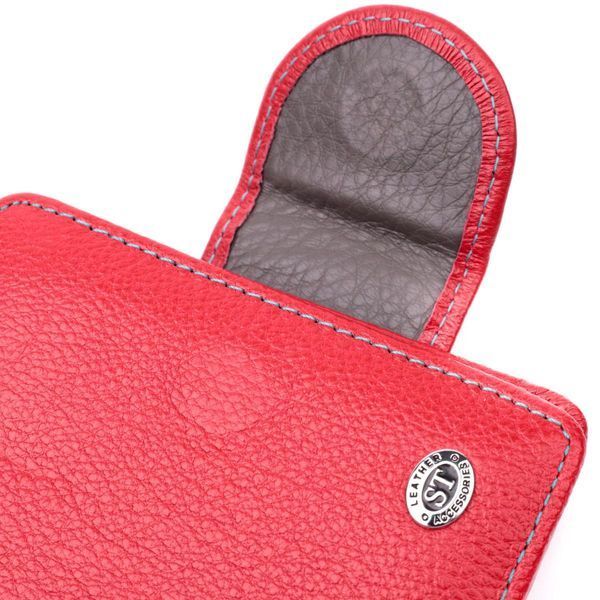 Кожаный яркий кошелек с монетницей для женщин ST Leather 19453 Красный b19453 фото