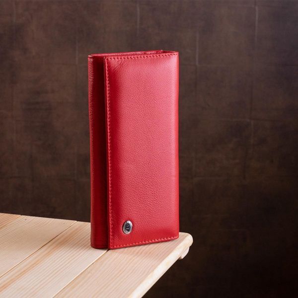 Женский кошелек с монетницей на защелке ST Leather 18957 Красный b18957 фото