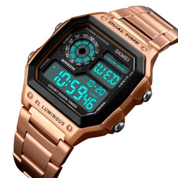Чоловічий годинник Skmei 1335 Ripple Rose Gold L133590 фото