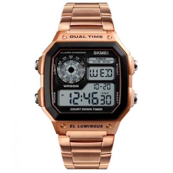 Чоловічий годинник Skmei 1335 Ripple Rose Gold L133590 фото