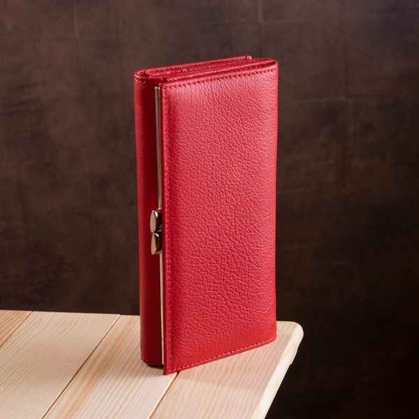 Женский кошелек с монетницей на защелке ST Leather 18957 Красный b18957 фото