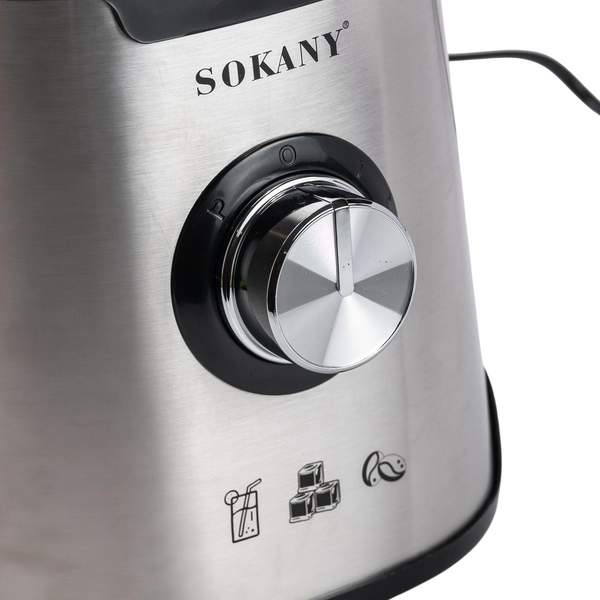 Блендер стационарный Sokany SK-187 с тремя чашами 0.5/1/1.5 л с кофемолкой 1000 Вт SK-187 фото