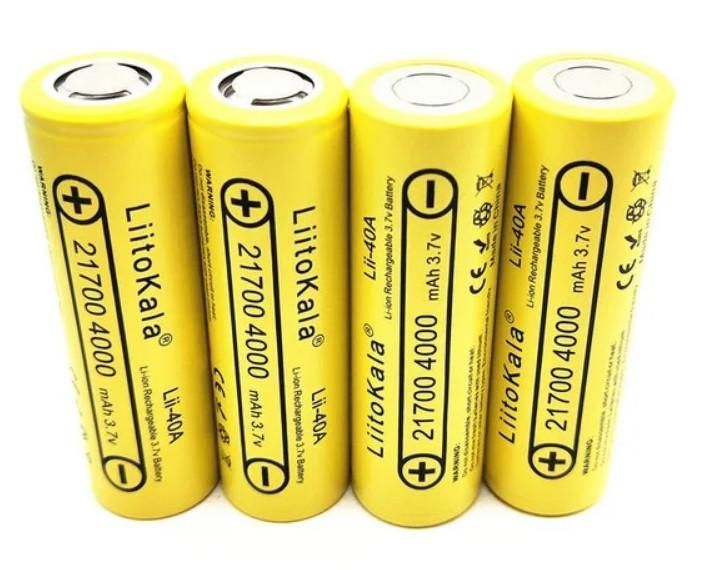 Акумулятор Liitokala 21700 Lii-40A 3.7 V 4000mAh в кейсі Оригінал L217009 фото