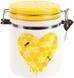 Банка керамическая "Sweet Honey" 650 мл для сыпучих продуктов с металлической затяжкой, белый BD-DM792-HN фото 1