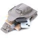 Женская сумка из экокожи с акцентом на текстильную лямку Vintage 22777 Серая b22777 фото 7