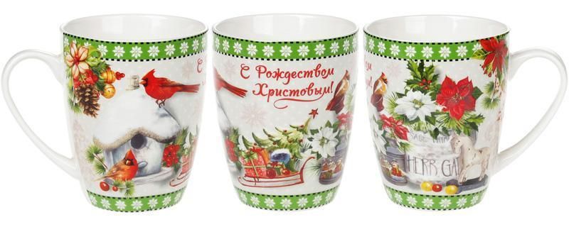 Кружка фарфоровая "С Рождеством Христовим!" 350мл BD-577-552 фото