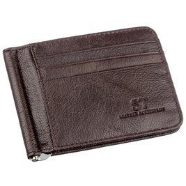 Мужской зажим для денег ST Leather 18941 Коричневый b18941 фото