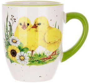 Керамическая чашка "Happy Easter" с декором Цыплята 340 мл BD-DM184-E фото