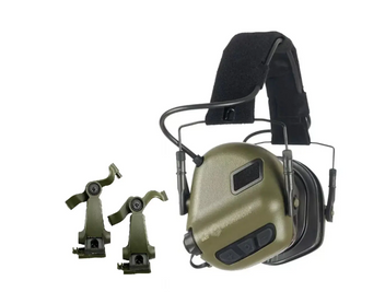 Активные защитные наушники Earmor M31 Plus с креплением Чебурашка Earmor M16A (Оливковый) L718145 фото