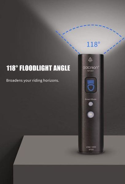 Велосипедный фонарь (велофара) Gaciron V9M-1000 Lumen USB батарея 4000 mAh Черный L910091 фото
