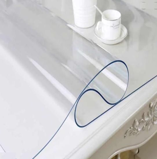 Мягкое стекло Прозрачная силиконовая скатерть на стол Soft Glass Защита для мебели 1.8х1.0м (толщина 1.5мм) L150008 фото