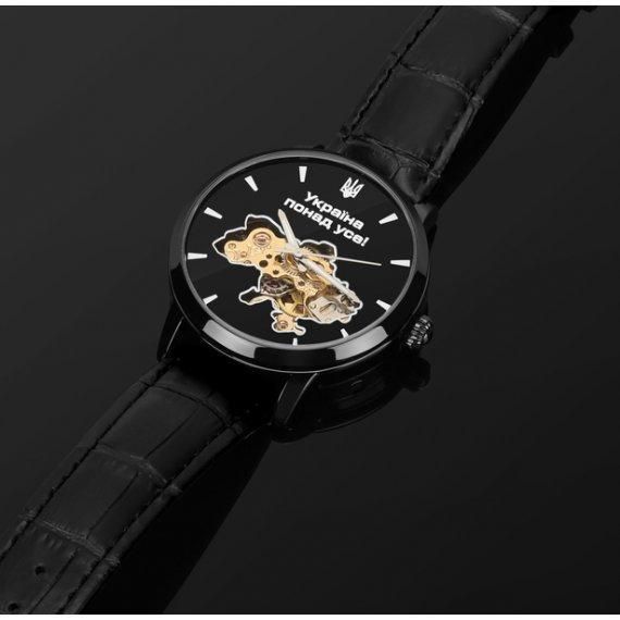 Чоловічий наручний годинник Besta Skeleton UA (Чорний) L7030091 фото