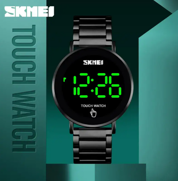 Наручные мужские часы Skmei Light 1550 (Черные) L155072 фото