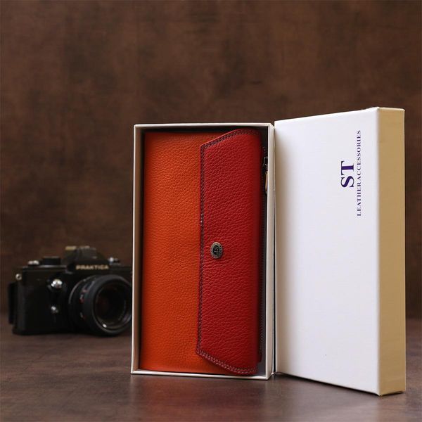 Кошелек женский ST Leather 18406 многофункциональный Красный b18406 фото