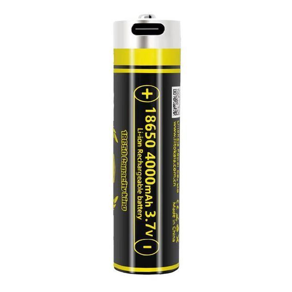 Акумулятор 18650 LiitoKala 4000mAh 3.7V Li-ion KING4000 Type-C L718506 фото