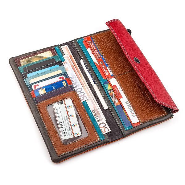 Кошелек женский ST Leather 18406 многофункциональный Красный b18406 фото