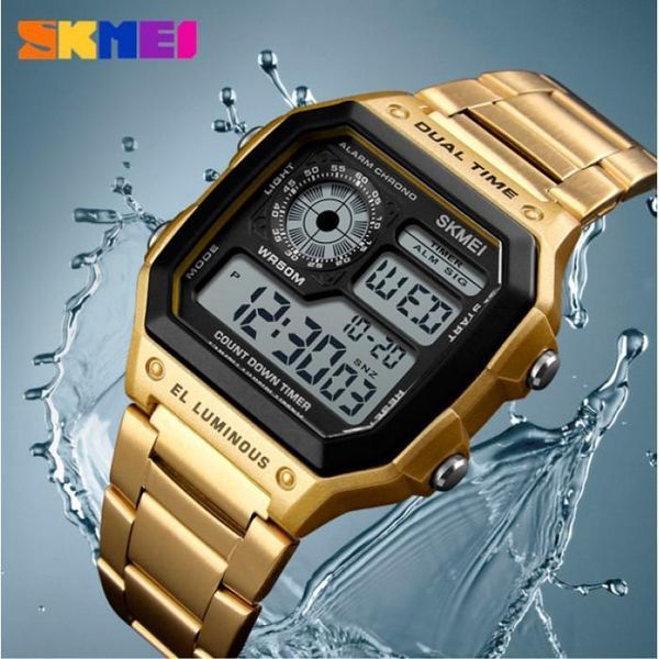 Чоловічий годинник Skmei 1335 Ripple Gold L133502 фото